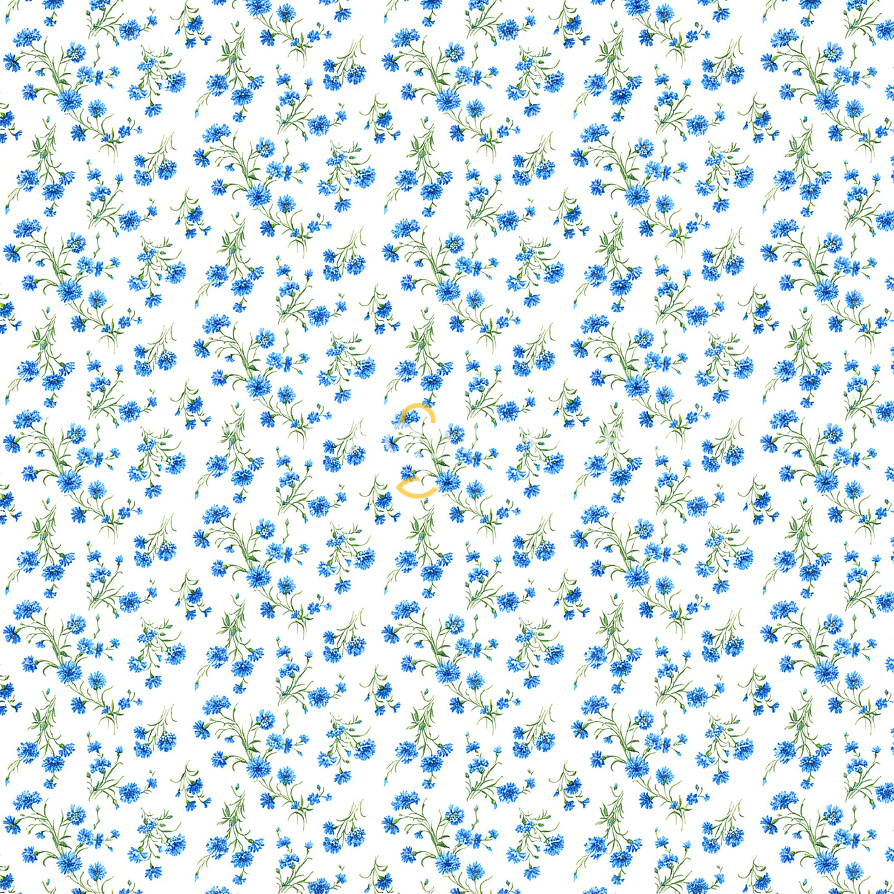 Ткань Рогожка 150 см 170 гр рис Васильки 13489-1