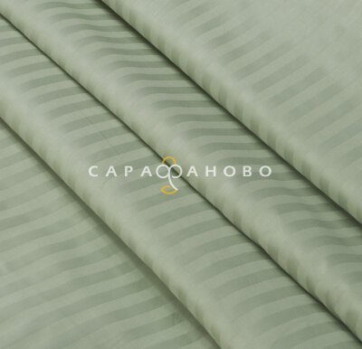 Ткань Страйп-сатин 240 см 1-1 Фисташка