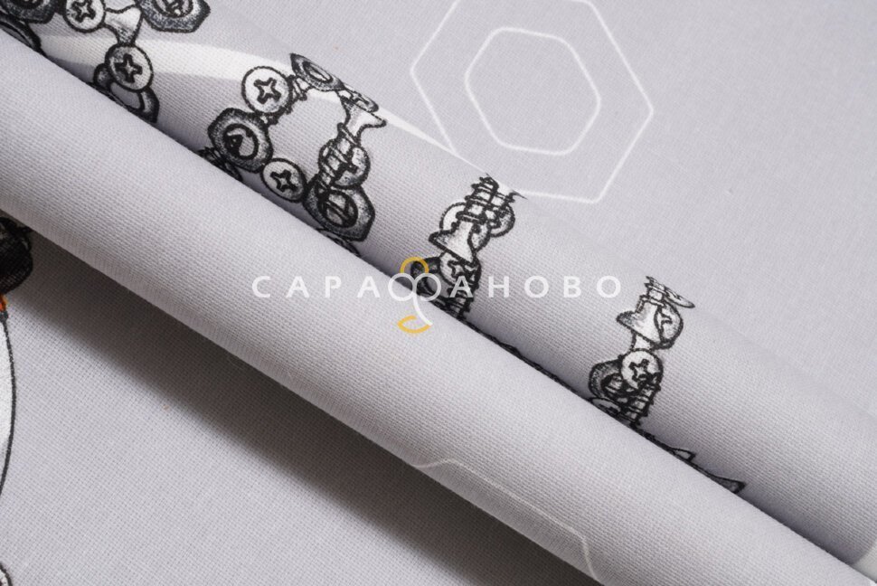 Ткань бязь 150 см рис. 7419/1 Роботы