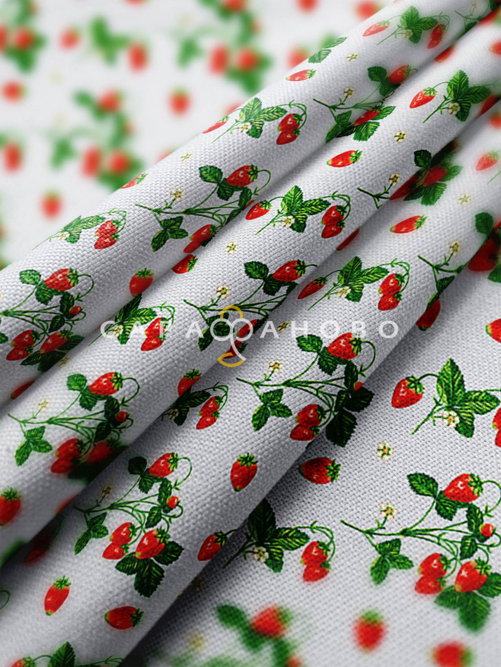 Ткань Рогожка 150 см 190 гр рис 21514-1