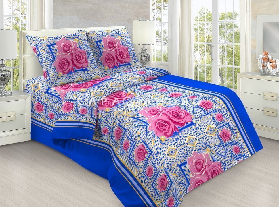 Бязь набивная 150 см 100 гр. рис 912