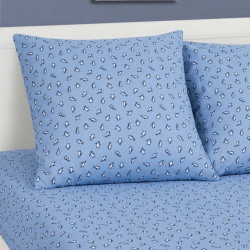 Ткань Бязь детская 150 см рис. 12701-1 Пингвиния (компаньон)