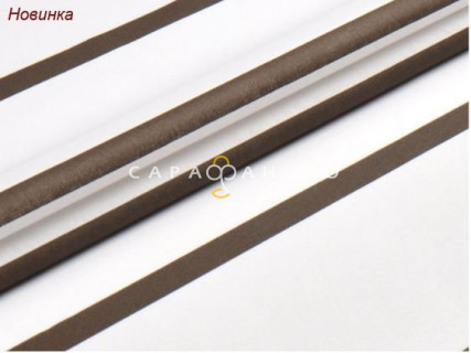 Ткань Поплин 220 см 105 гр Клетка корич (В) рис. 28249/2