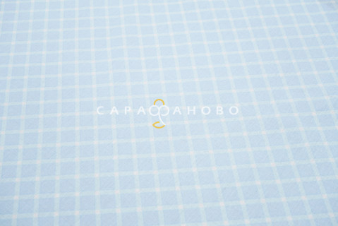 Ткань Бязь 150 см 140 гр рис Виши 4 голубой