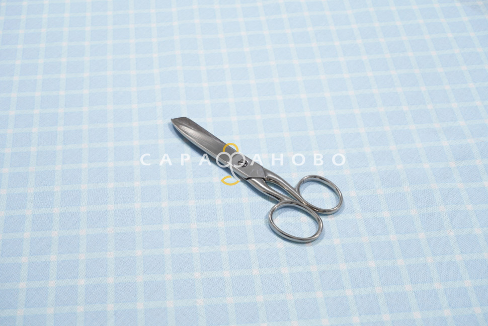 Ткань Бязь 150 см 140 гр рис Виши 4 голубой