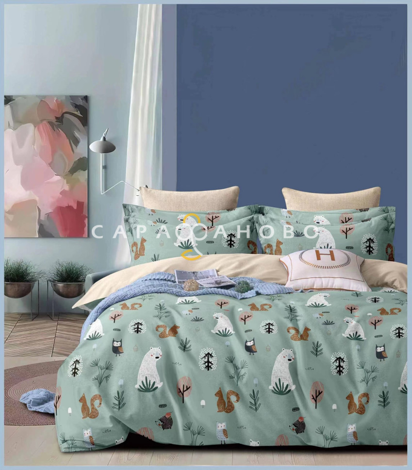 Ткань Сатин Твил набивной 235 см. 115гр. А рис. 115