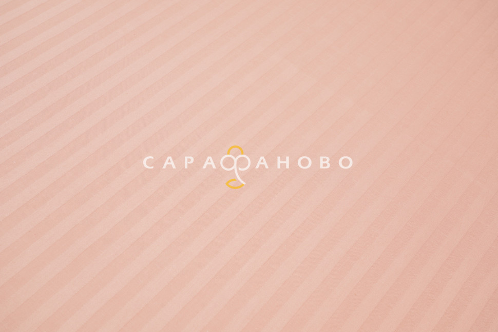 Ткань Страйп-сатин 240 см 1-1 Крем