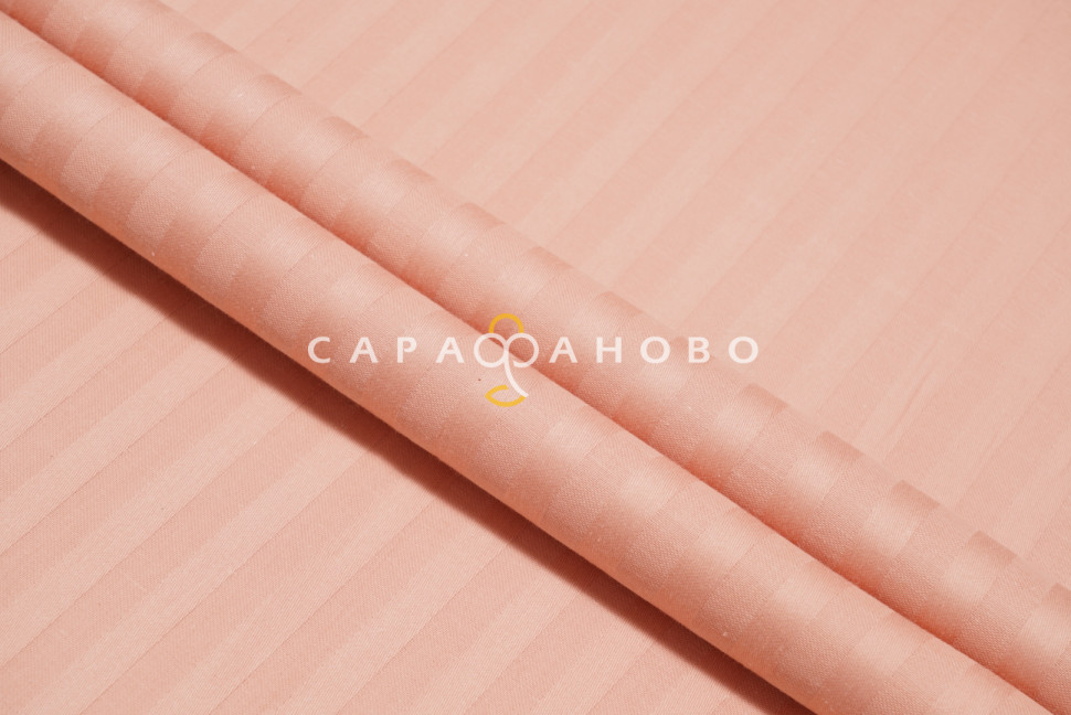 Ткань Страйп-сатин 240 см 1-1 Крем