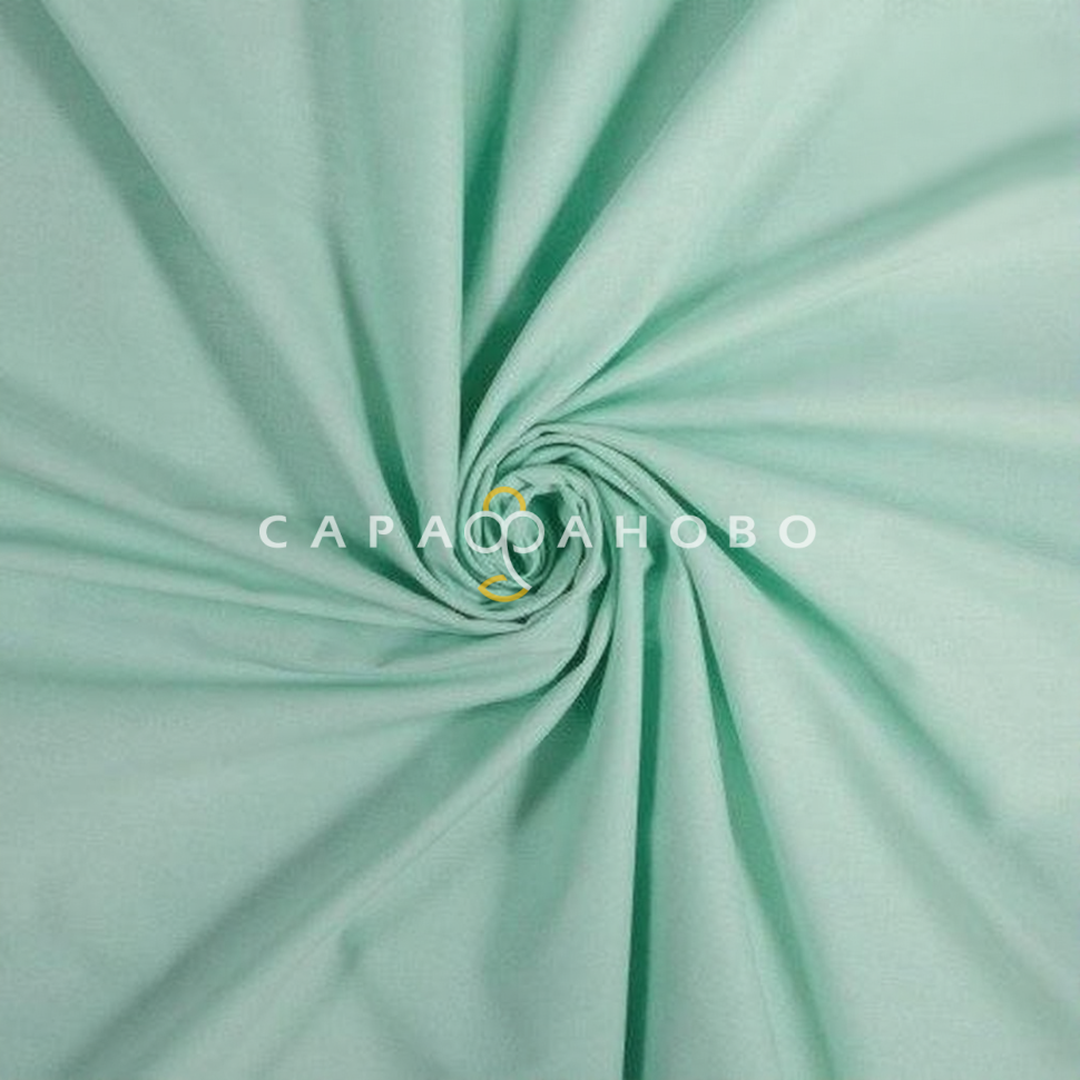 Ткань Поплин 220 см рис. 9876-6 Свежая мята