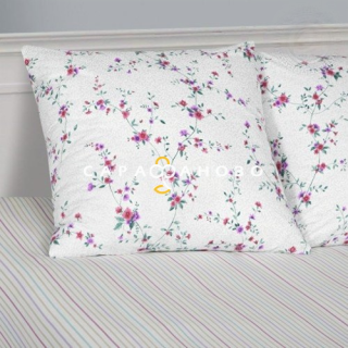 Ткань Поплин 220 см рис. 12117-1 Нежные цветы(компаньон)