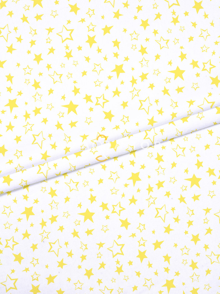 Ткань Фланель 150 см 175 гр 877-6П Звездочки