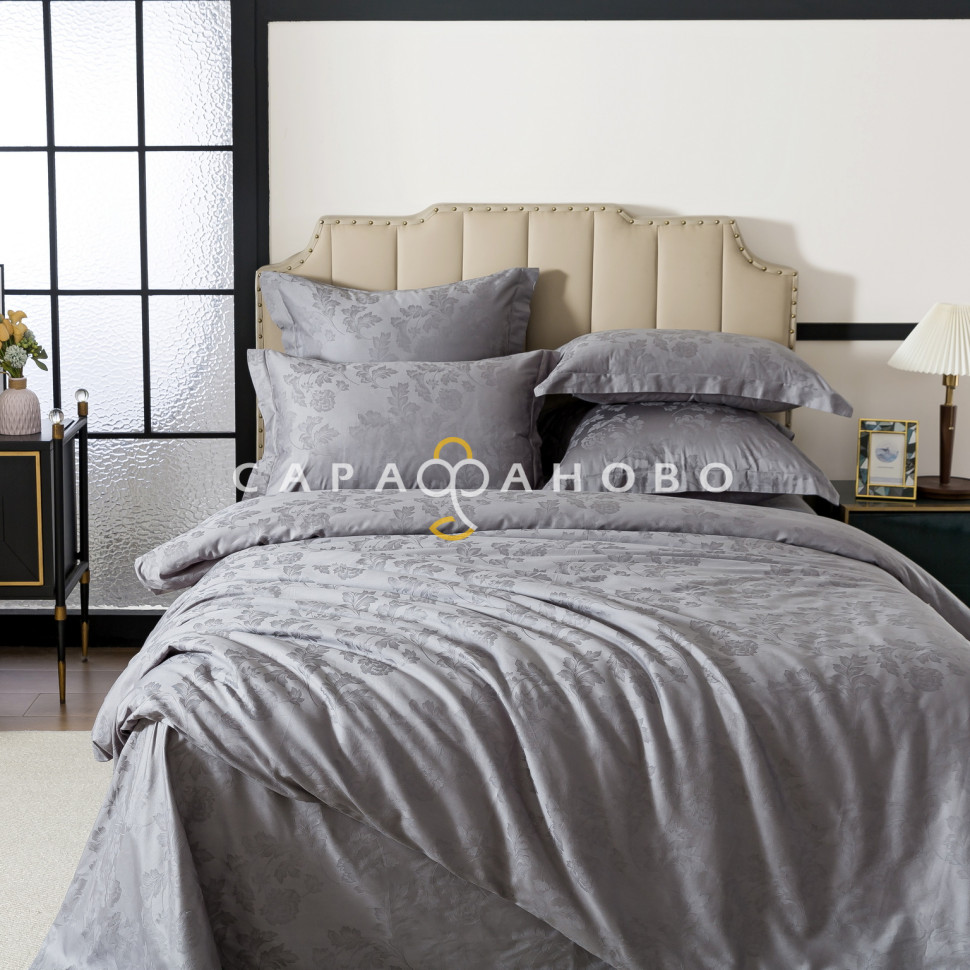 Ткань Жаккаррд-сатин 250 см рис. Сталь