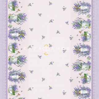 Ткань Рогожка 150 см 170 гр рис Мерси скатерть 13671-1 