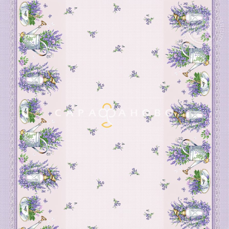 Ткань Рогожка 150 см 170 гр рис Мерси скатерть 13671-1