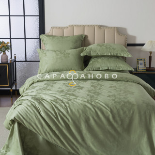 Ткань Жаккаррд-сатин 250 см рис. Фисташка