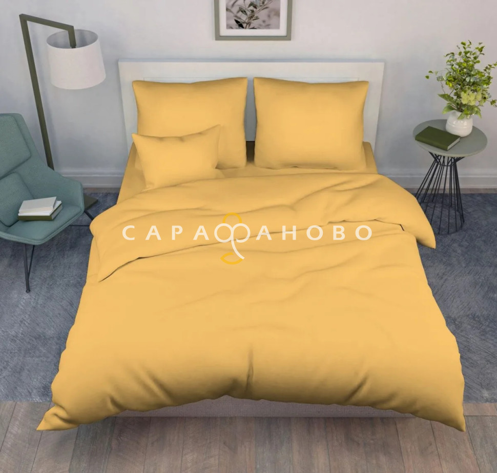 Ткань Бязь гладкокрашеная 220 см 120 гр цвет Золотой слиток (1)