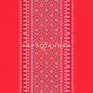 Ткань Рогожка 150 см 170 гр рис Народные узоры 13644-1 