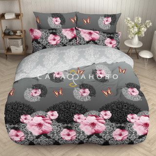 Ткань бязь 220 см рис 3853 Царица ночи