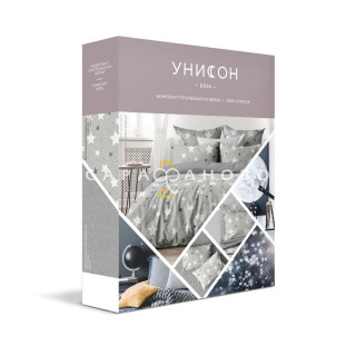 КПБ  Унисон Бязь 21169-1/18927-11 Stardust