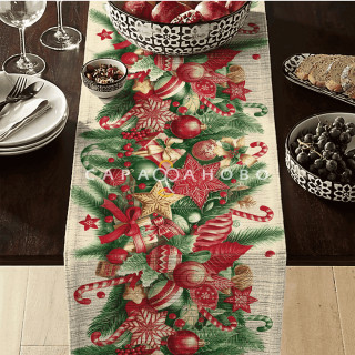 Полотно вафельное 50 см 175 гр наб рис 29404 вид 1 "Сладкие трости"