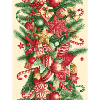 Полотно вафельное 50 см 175 гр наб рис 29404 вид 1 "Сладкие трости"