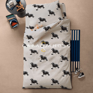 Перкаль 150 см набивной рис 13473 вид 1 "Такса"