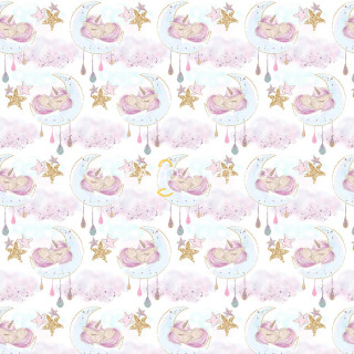 КПБ Бортики Juno 13248-1 Cute unicorns