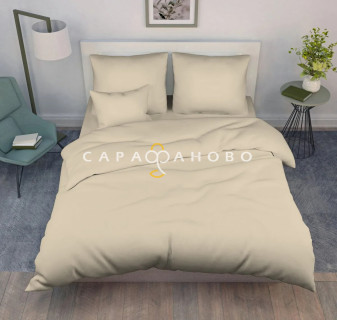 Ткань Бязь гладкокрашеная 220 см 120 гр цвет Кремовый