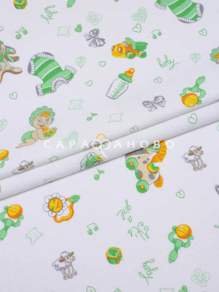 Ткань Фланель 75 см 175 гр рис 897-3 Baby