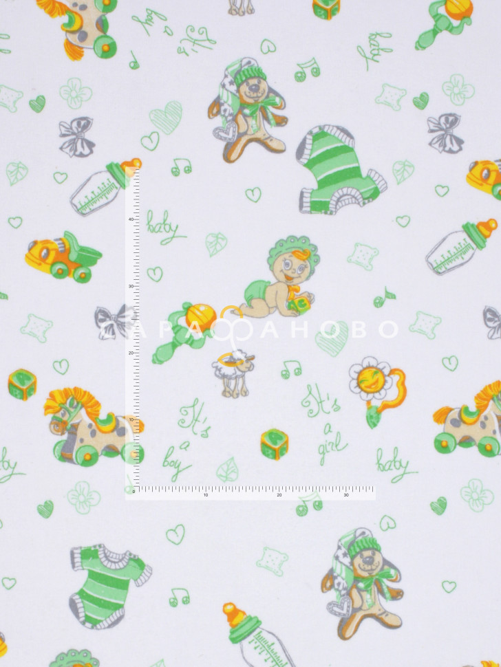 Ткань Фланель 75 см 175 гр рис 897-3 Baby