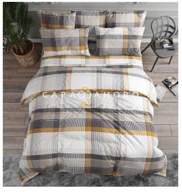 Ткань Поплин 220 см 105 гр рис. Клетка 28134/1