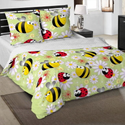 Ткань бязь 150 см Шмелики 12752-1 (компаньон)