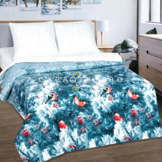 Ткань Поплин 220 см рис. 11425-1 Хрустальный лес