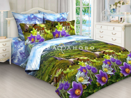 Бязь набивная 220 см рис 4228