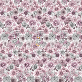 Ткань Сатин 220 см 110 гр рис 7282 вид 1 "Селеста" 