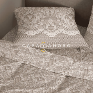 Ткань Перкаль 220 см 110 гр рис 72086 вид 2 "Кружевная вуаль"