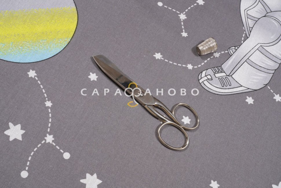 Ткань бязь 150 см рис. 7415/1 Астронавты