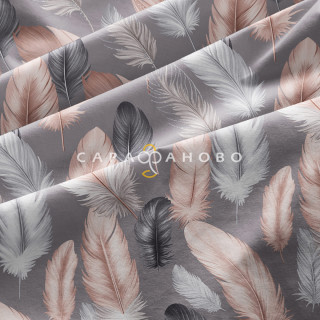 Ткань Бязь Премиум 220 см  142гр набивная арт 34 рис 72247-1 