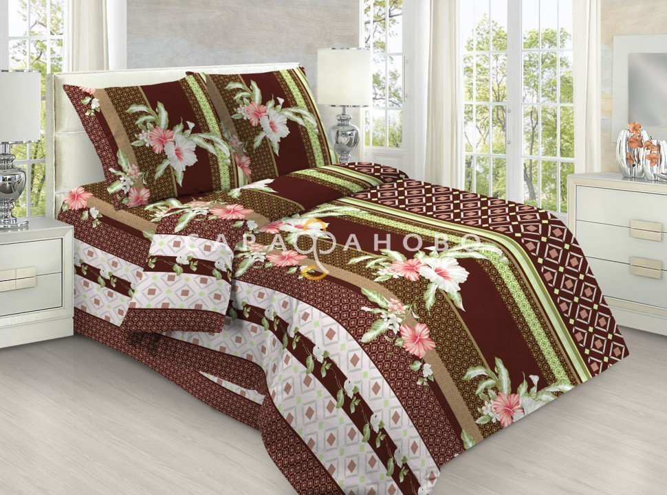 Бязь набивная 150 см 100 гр. рис 876