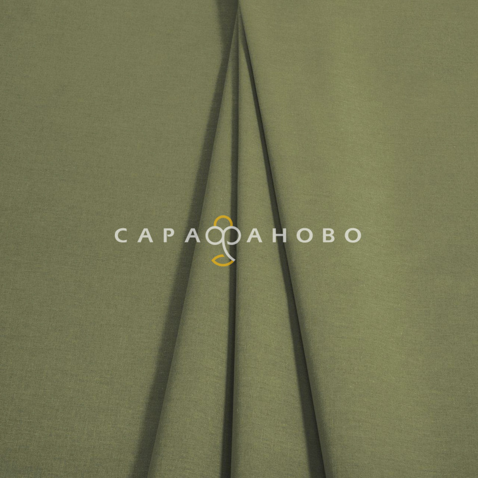 Ткань поплин 220 см Олива Актив гладкокрашеный рис. 70152-1