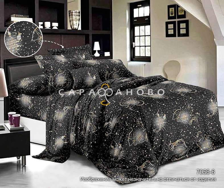 Полисатин набивной 220 см 80 гр рис 7056-6