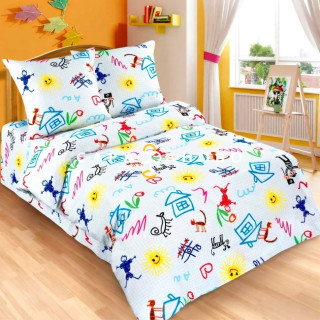 Ткань поплин 150 см Переменка рис  10127 вид 1