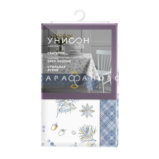 Скатерть рогожка Унисон 33016-1 Winter Glow