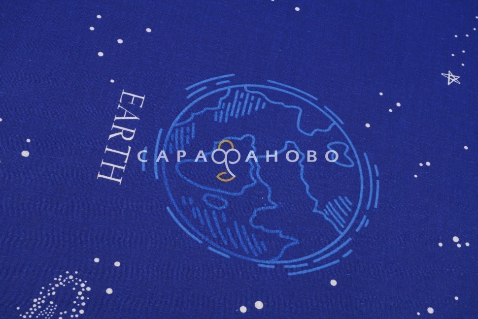 Ткань Бязь 220 см рис. 20474-1 Гравитация (основа)
