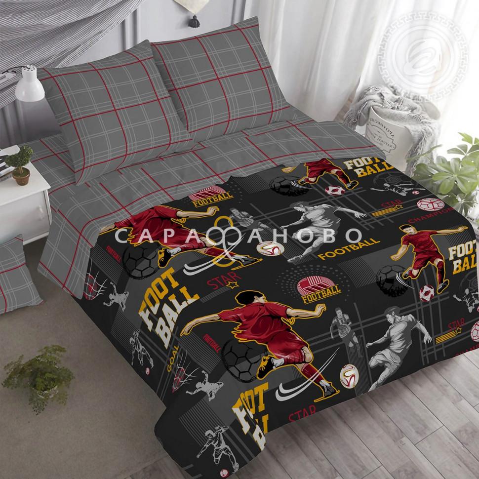 Ткань Бязь 150 см 120 гр рис Пенальти 23140-1 (основа)