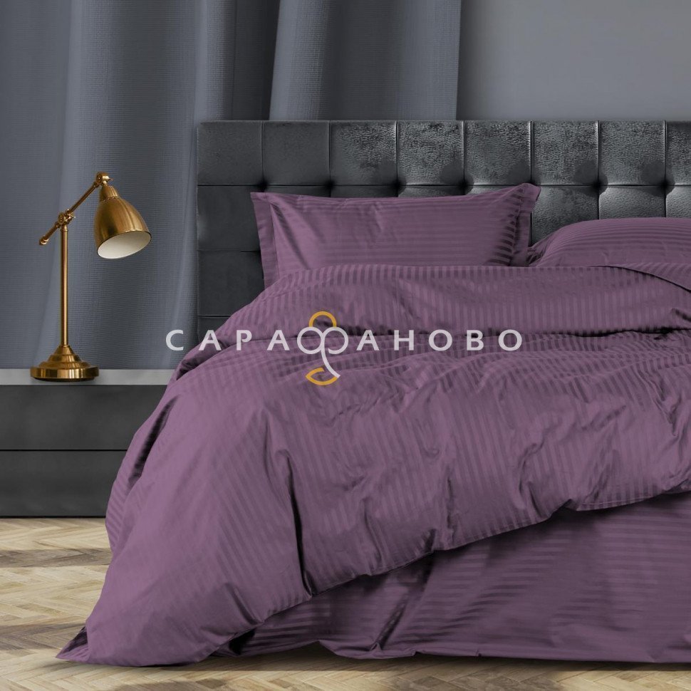 КПБ Унисон Страйп-сатин 24403-15 Berry Conserve