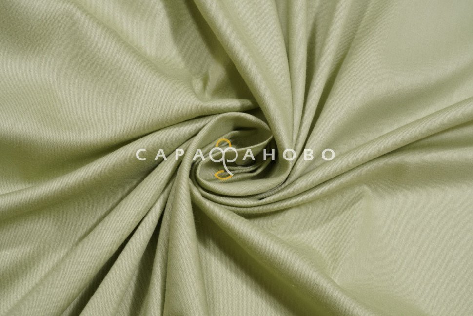Ткань Сатин 220 см рис. 37002 Олива