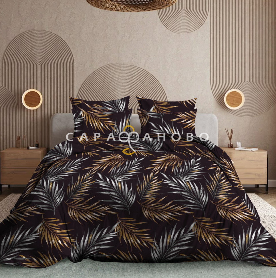 Ткань Бязь наб 220 см 120 гр Люкс рис. 70205/2 Бали