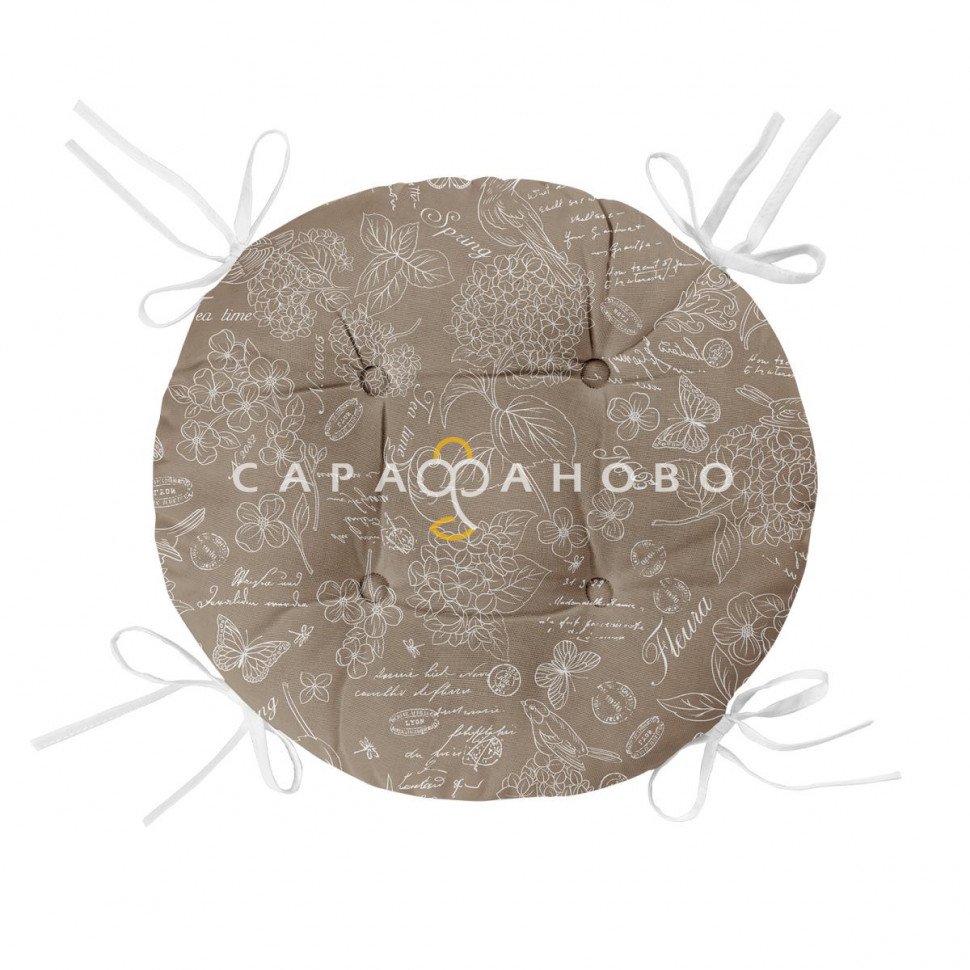 Подушка на стул с тафтингом круглая Mia Cara 30284-5 Жозефина