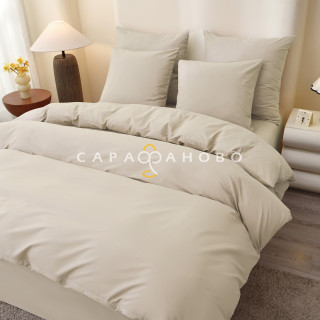 Ткань Поплин 220 см 115 гр однотонный рис Бежевый